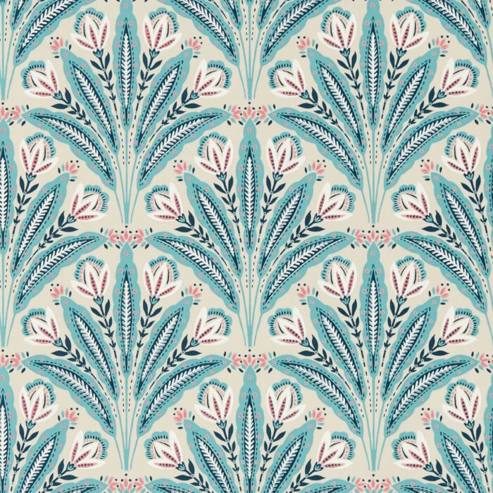 Attingham Wallpaper - Mineral fabric swatch W0193/03