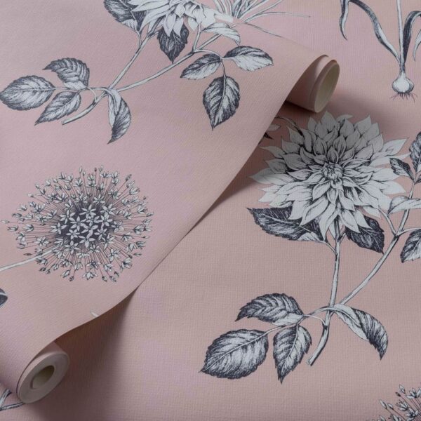 Roseraie Wallpaper - Blush by Roseraie Wallpaper - Blush from