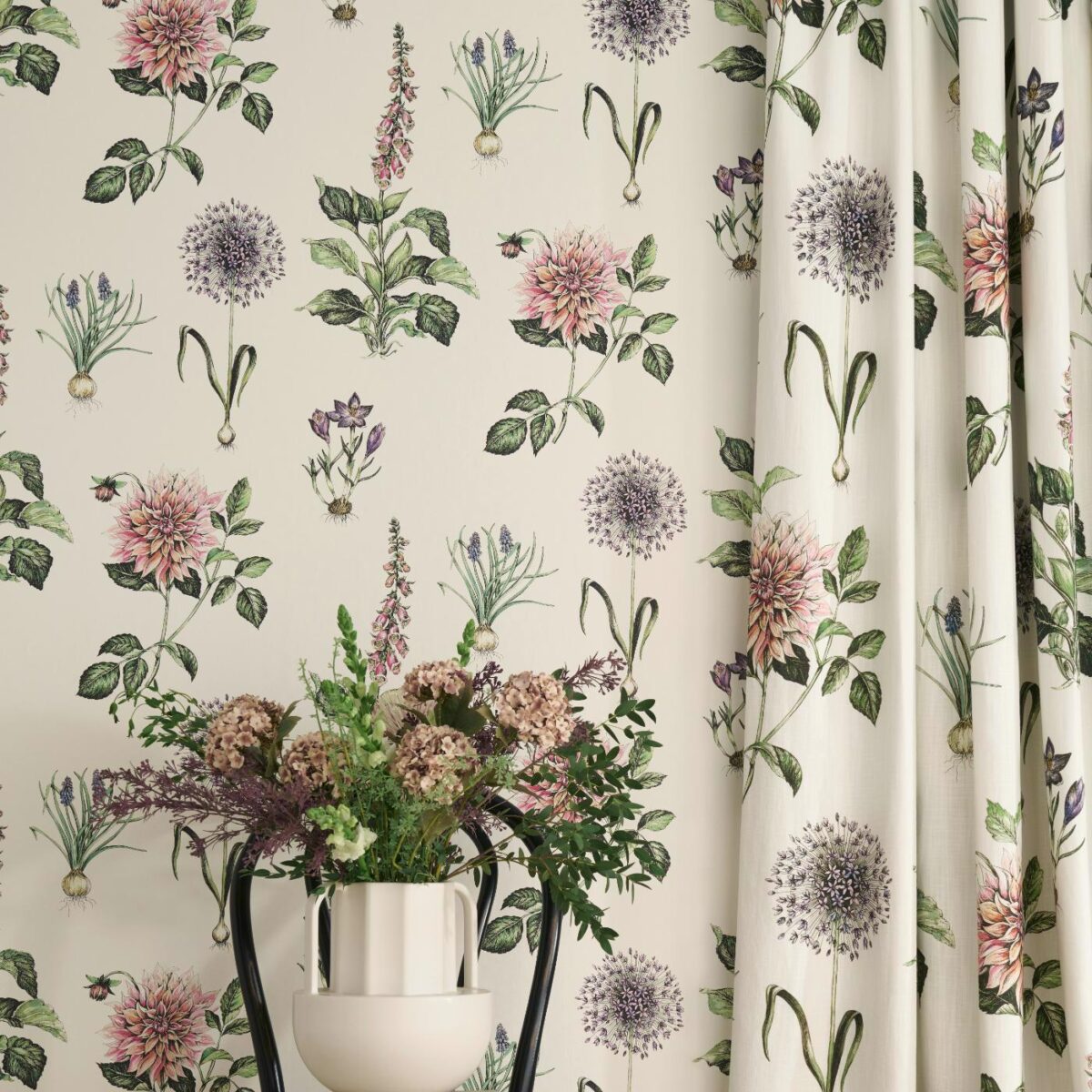 Roseraie Wallpaper - Midnight by Roseraie Wallpaper - Midnight from