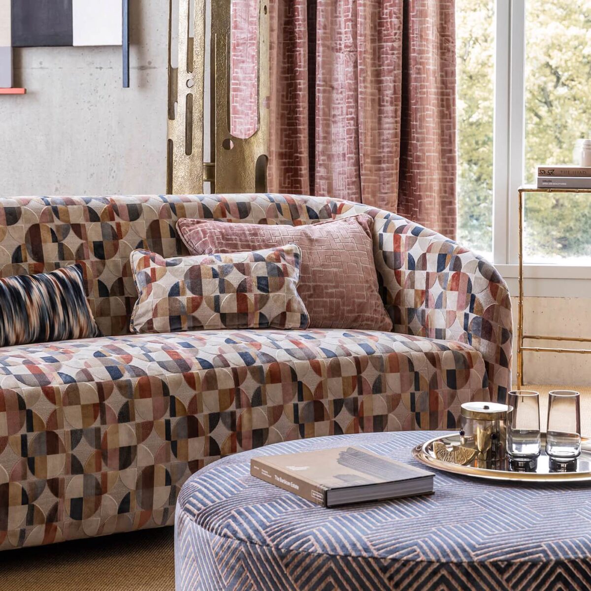 Delaunay Fabric - Multi from