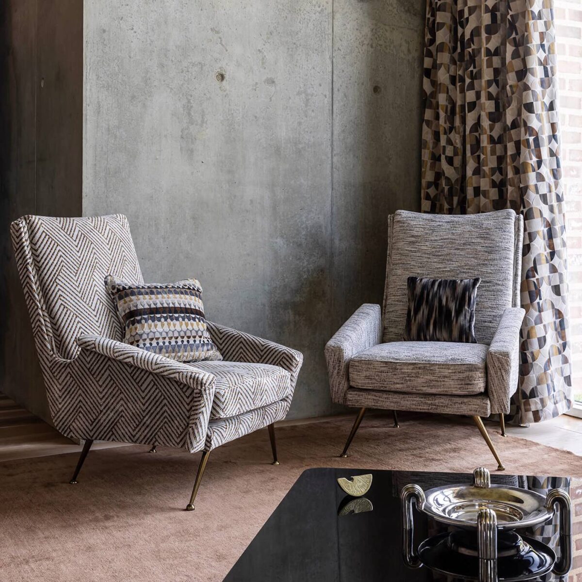 Dritto Fabric - Slate by Dritto Fabric - Slate from