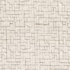white geometric velvet-chenille fabric from Clarke & Clarke