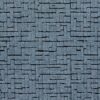 blue geometric velvet-chenille fabric from Clarke & Clarke