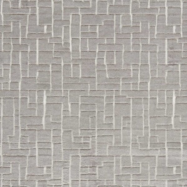 black-grey geometric velvet-chenille fabric from Clarke & Clarke