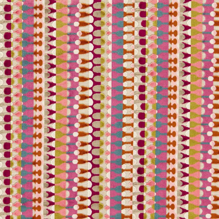 Orpheus Fabric - Magenta / Peacock swatch