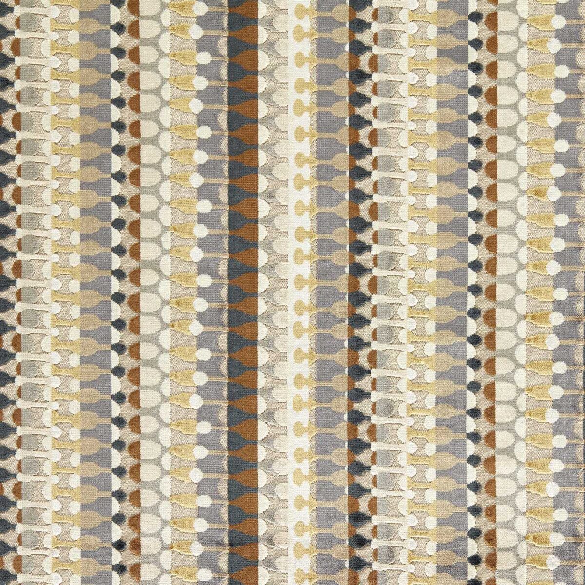 Orpheus Fabric - Natural by neutral contemporary velvet-chenille fabric from Clarke & Clarke