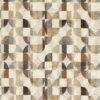 neutral geometric velvet-chenille fabric from Clarke & Clarke