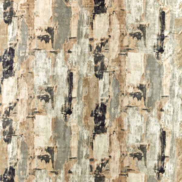 Lagna Fabric - Linen / Charcoal by brown contemporary jacquard fabric from Clarke & Clarke
