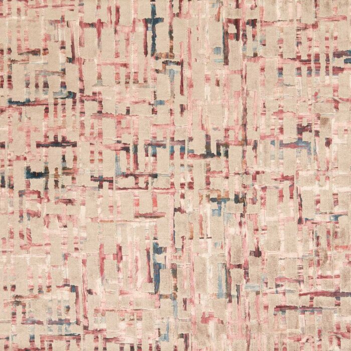 Quadrata Fabric - Blush / Natural swatch