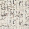 white geometric cotton fabric from Clarke & Clarke