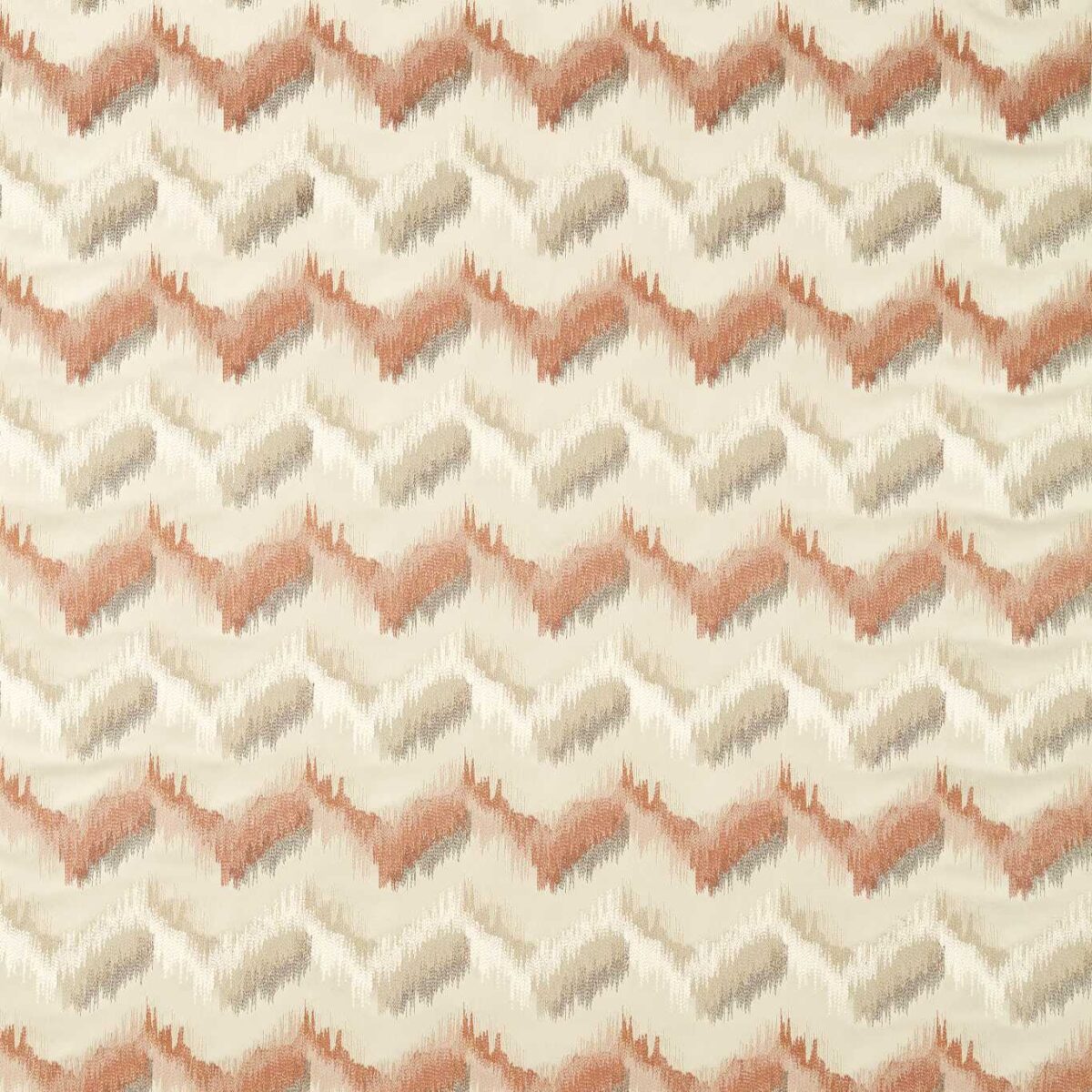 orange contemporary velvet-chenille fabric from Clarke & Clarke