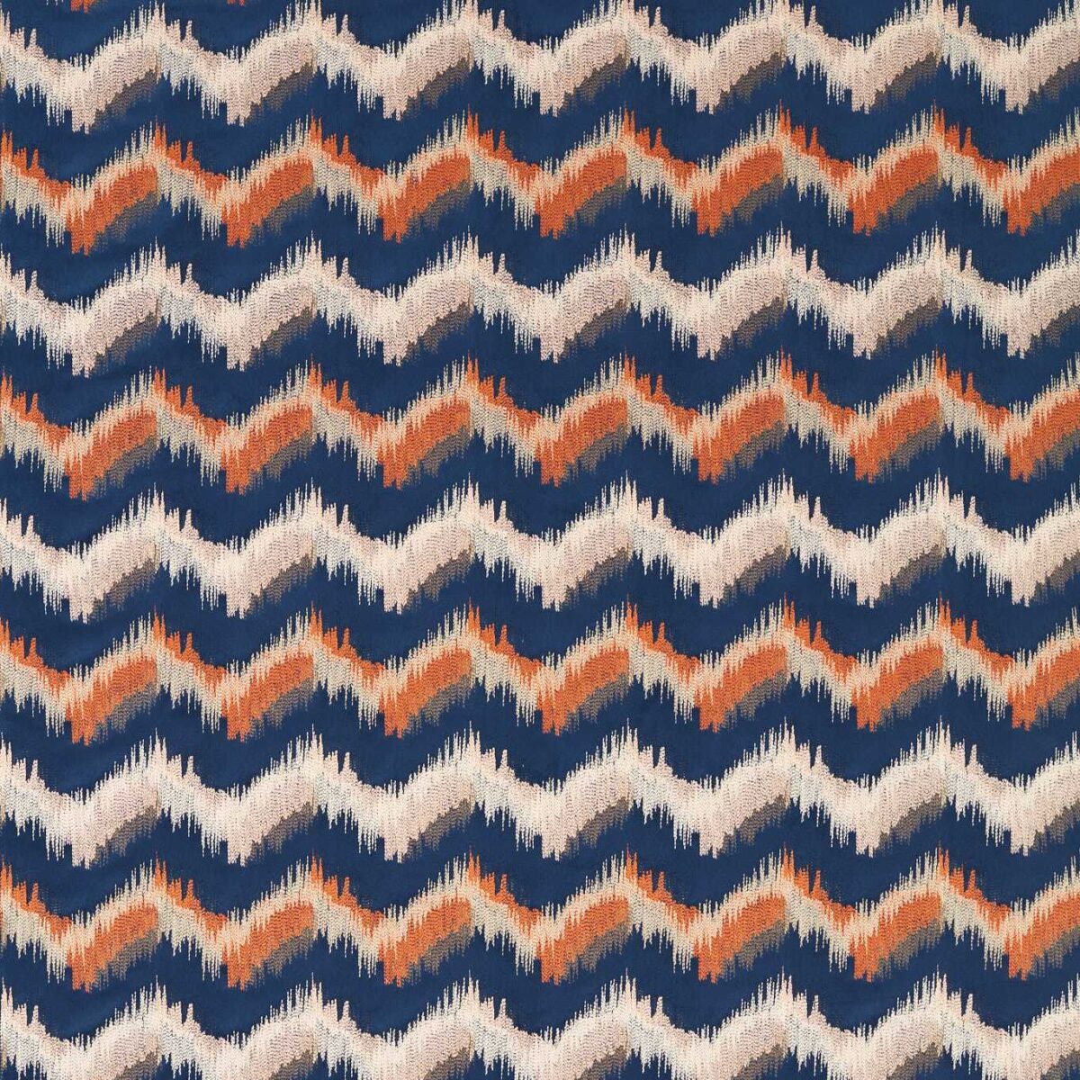 multicolour contemporary velvet-chenille fabric from Clarke & Clarke