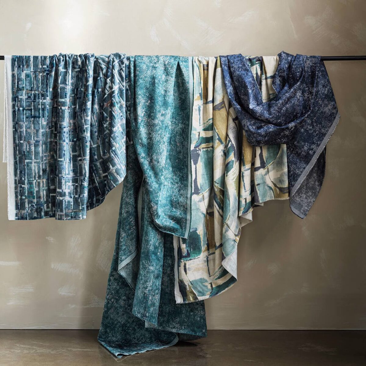 Figura Fabric - Teal / Mineral by Figura Fabric - Teal / Mineral from