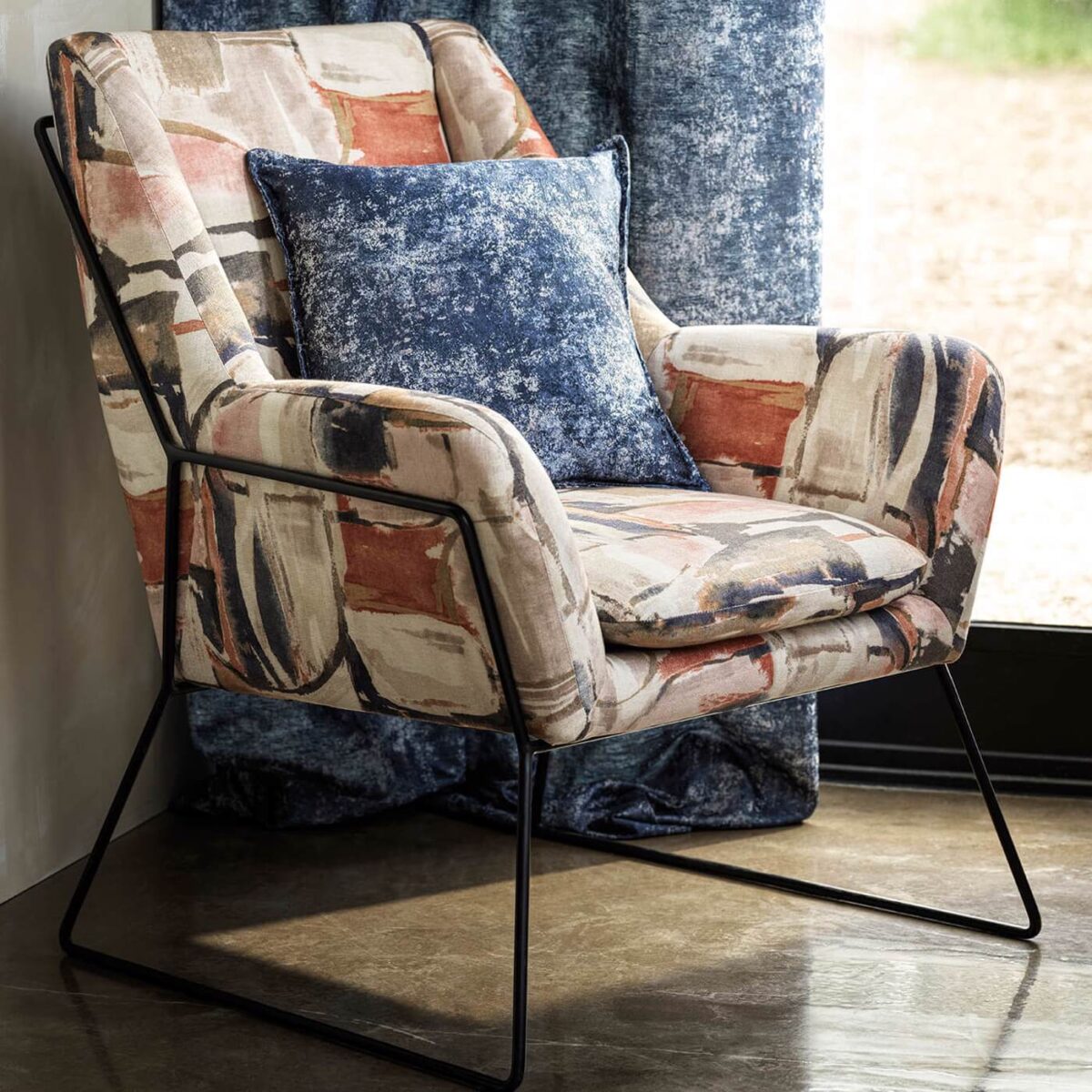 Pittura Fabric - Midnight by Pittura Fabric - Midnight from