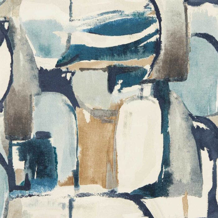 Figura Wallpaper - Denim / Linen fabric swatch W0180/01