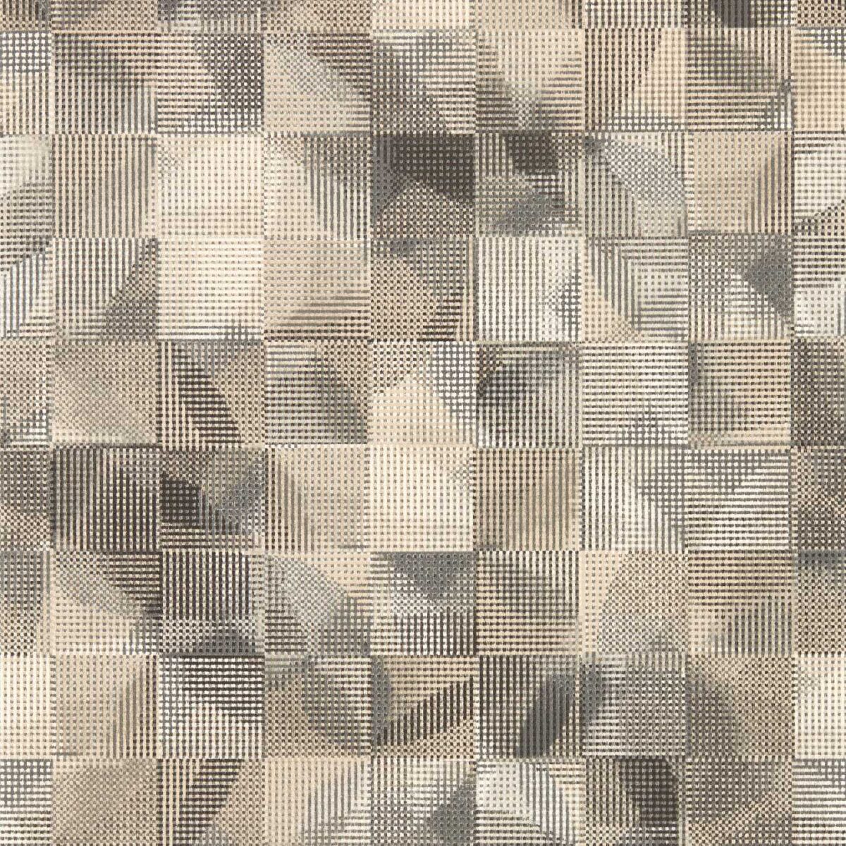 Impatto Wallpaper - Charcoal / Linen by neutral contemporary wallpaper from clarke & clarke