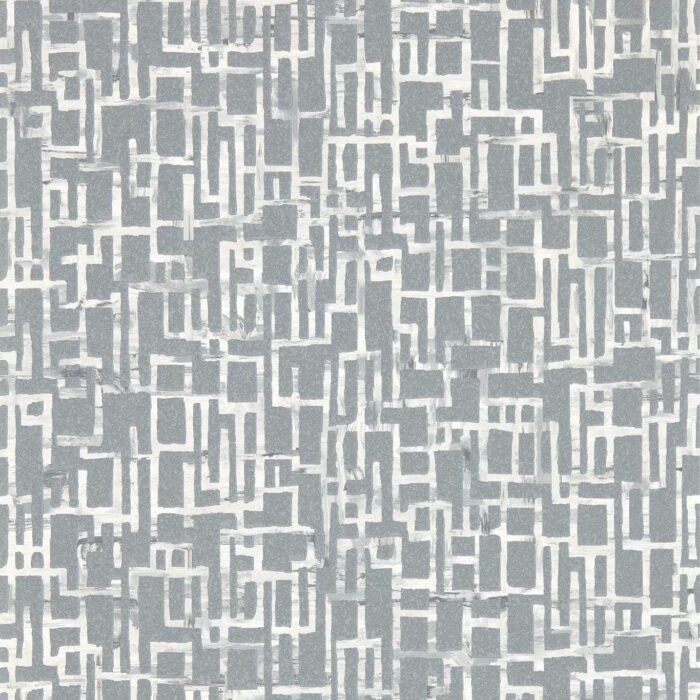 Quadrata Wallpaper - Steel fabric swatch W0184/03