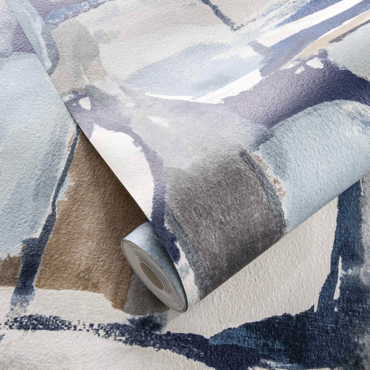 Figura Wallpaper - Denim / Linen from