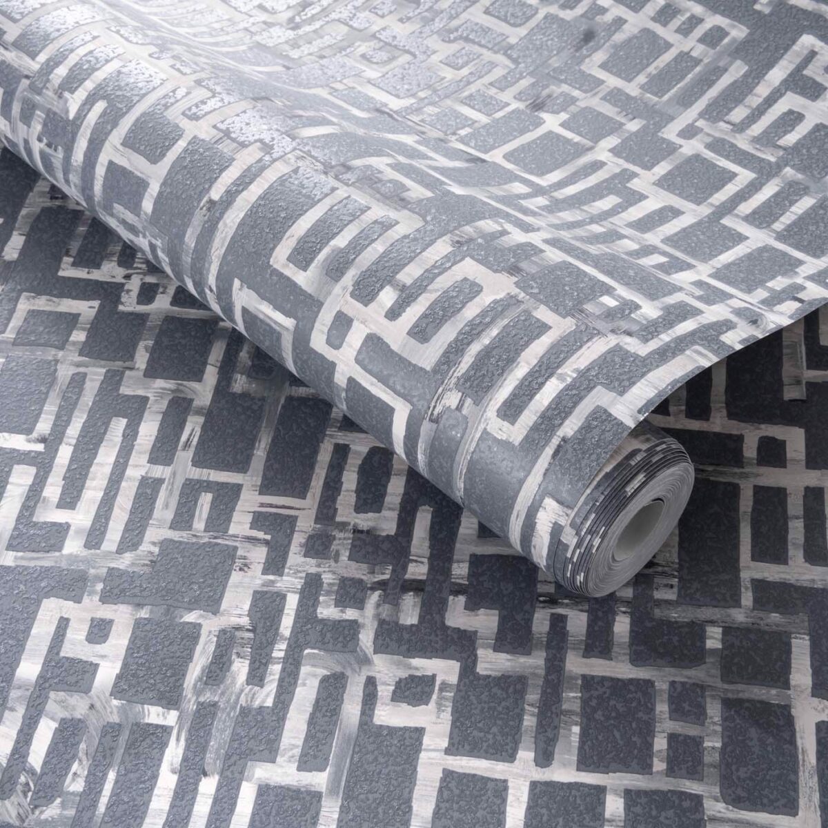 Quadrata Wallpaper - Steel by Quadrata Wallpaper - Steel from