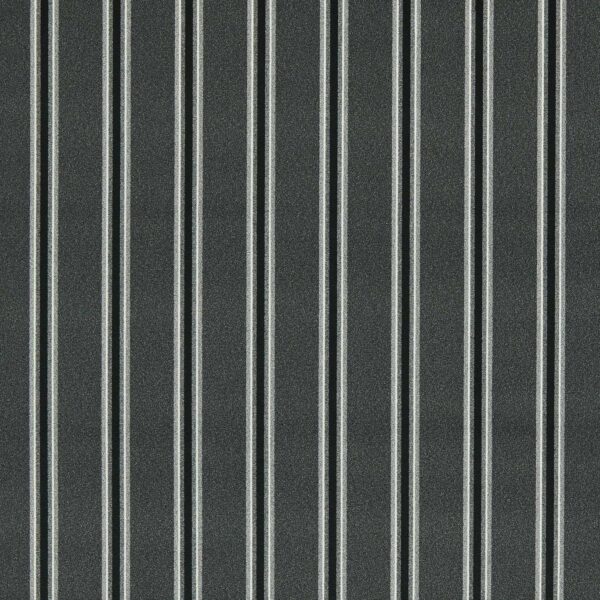black-grey striped velvet-chenille fabric from Clarke & Clarke