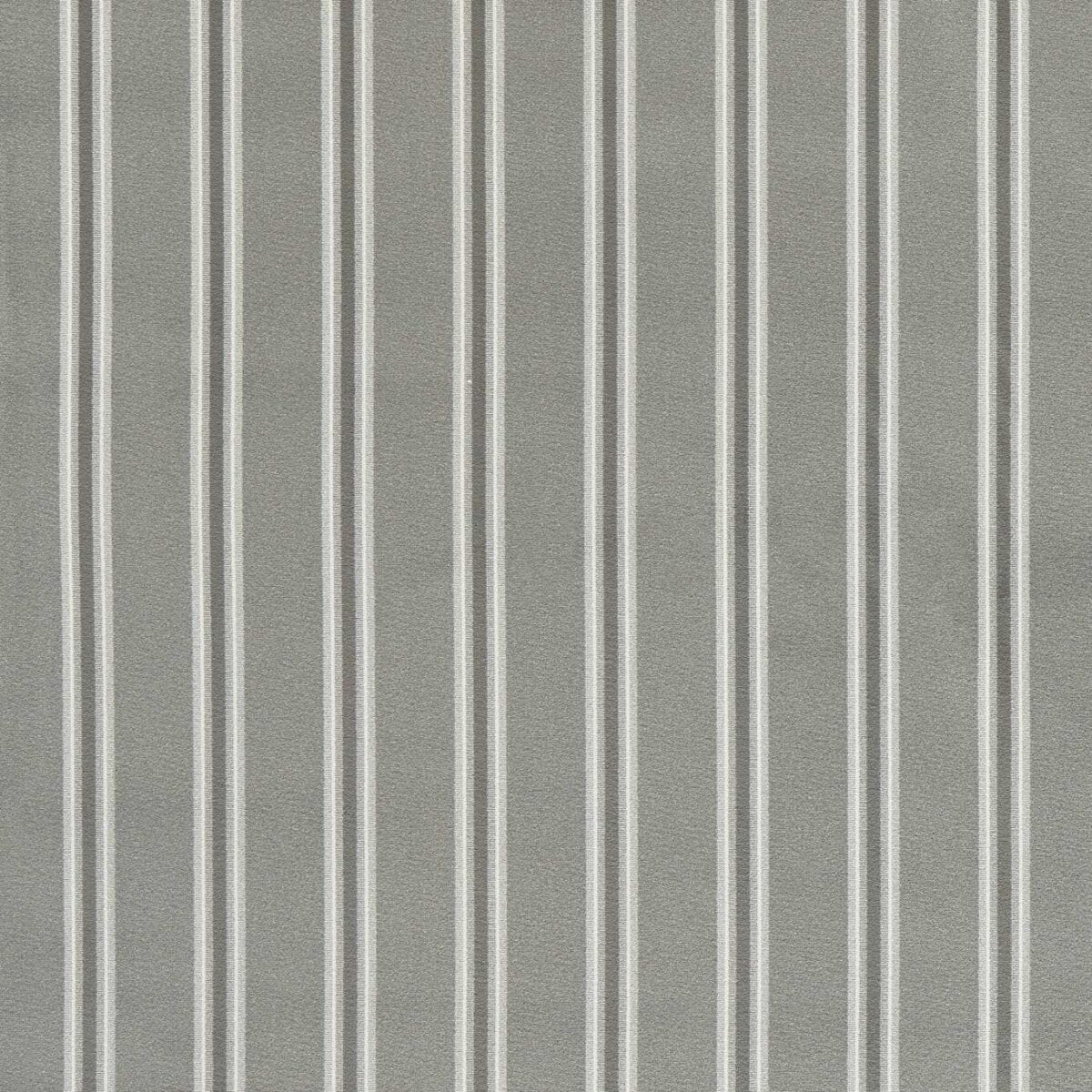 Bowfell Fabric - Graphite by black-grey striped velvet-chenille fabric from Clarke & Clarke