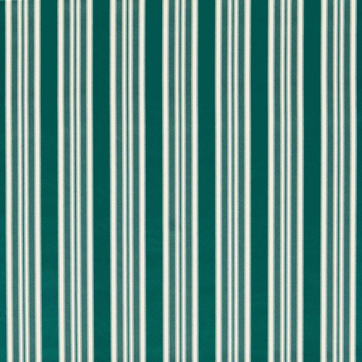 Wilmott Fabric - Teal by green striped velvet-chenille fabric from Clarke & Clarke