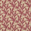 red botanical woven fabric from Sanderson
