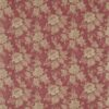 red botanical linen fabric from Sanderson