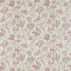 pink botanical linen fabric from Sanderson