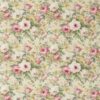 pink botanical linen fabric from Sanderson