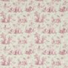 pink botanical linen fabric from Sanderson