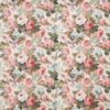 blue botanical linen fabric from Sanderson