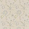 blue botanical embroideried fabric from Sanderson