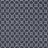 blue geometric embroideried fabric from Sanderson