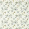 blue botanical linen fabric from Sanderson