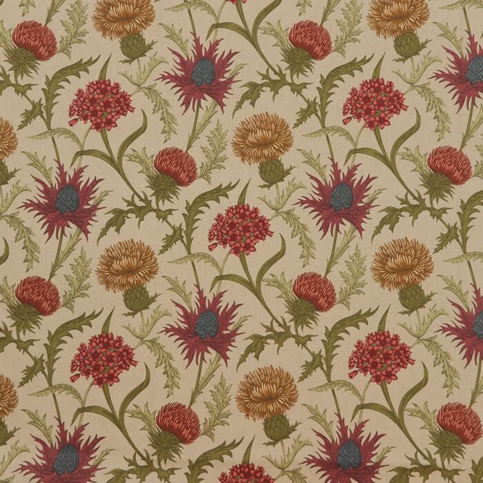 Acanthium Fabric - Garnet swatch