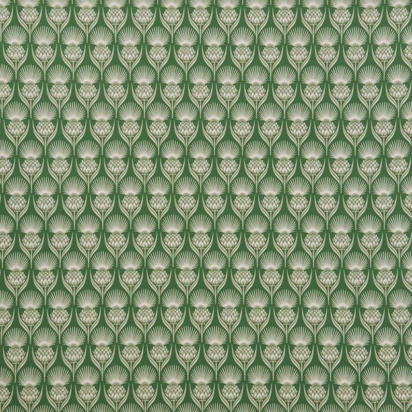 Skye Fabric - Forest by green botanical printed fabric from iLiv