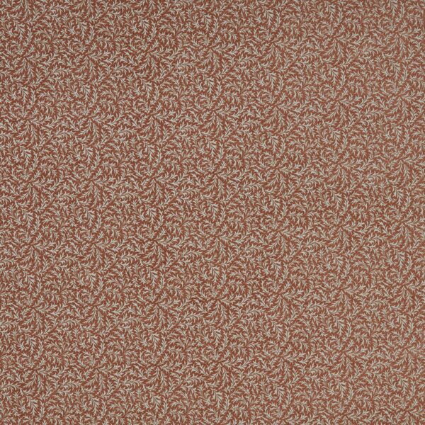 orange botanical jacquard fabric from iLiv