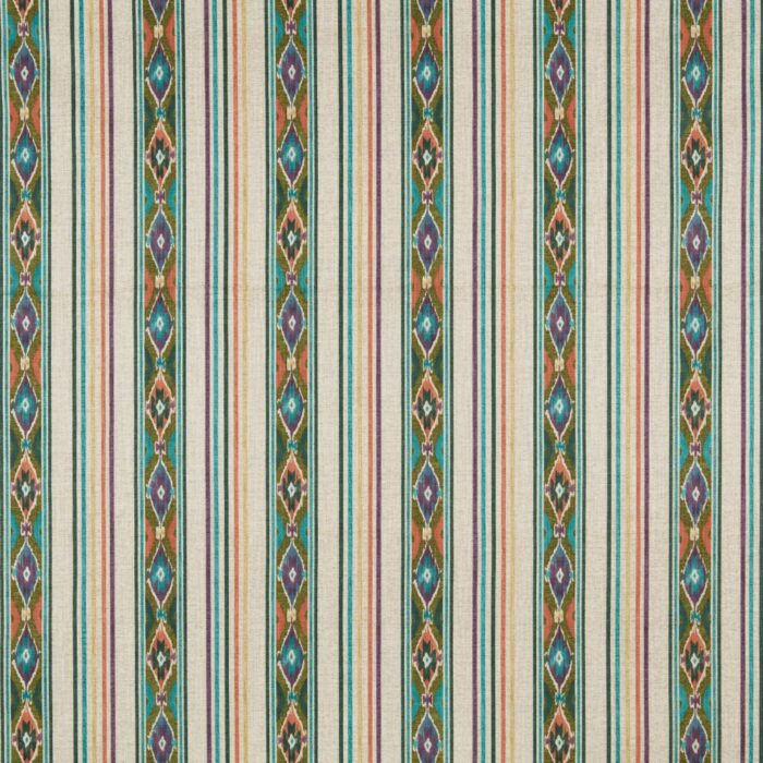 Boho Stripe Fabric - Olivine swatch