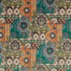 multicolour traditional velvet-chenille fabric from iLiv