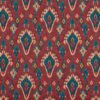 red traditional printed fabric from iLiv