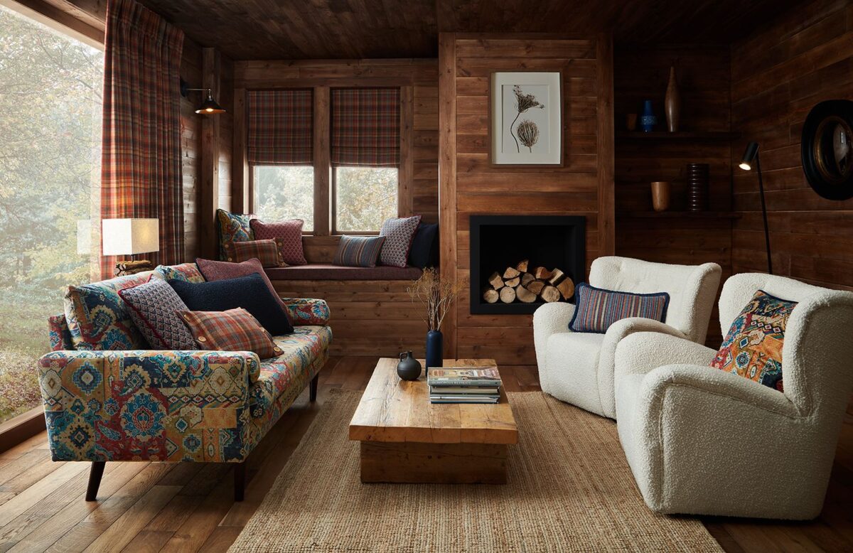 Courchevel Fabric - Rouge by Courchevel Fabric - Rouge from