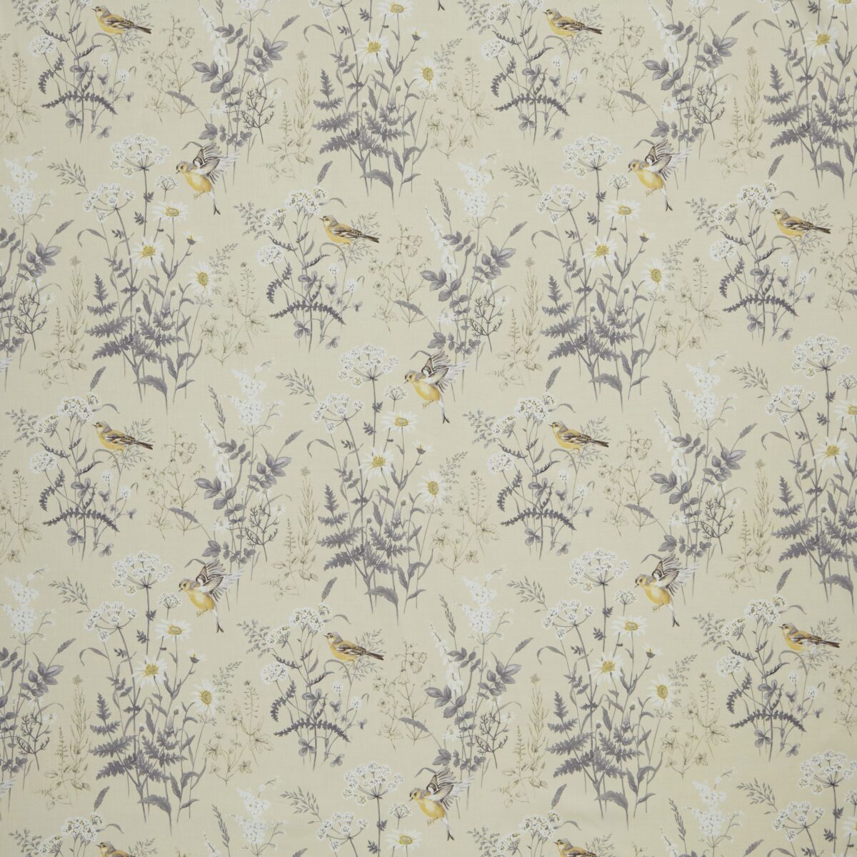 Forever Spring Fabric - Buttercup by neutral animal printed fabric from iLiv