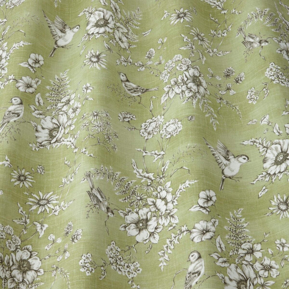Finch Toile Fabric - Willow by Finch Toile Fabric - Willow from