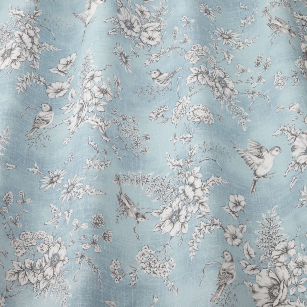 Finch Toile Fabric - Delft from