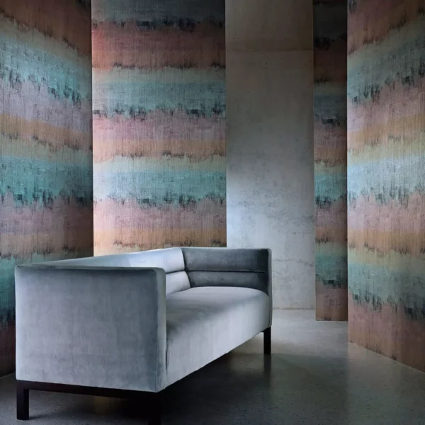 Lustre Wallcovering - Amazonite / Rose Quartz from