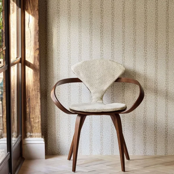 Lacuna Stripe Wallcovering - Camel by Lacuna Stripe Wallcovering - Camel from