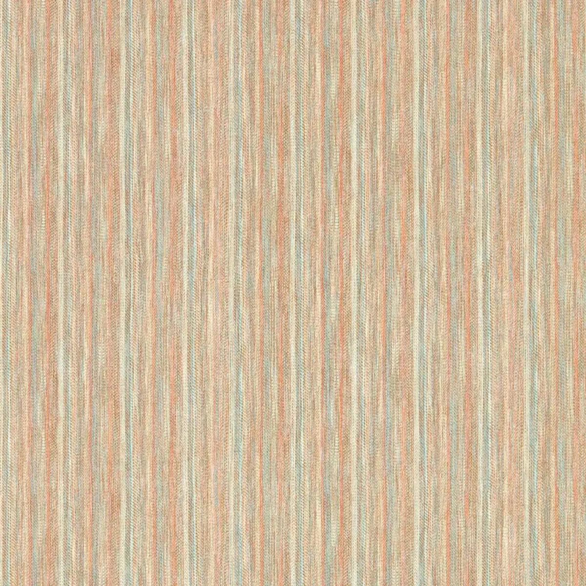 Palla Wallcovering - Rosewood / Seaglass by orange striped wallpaper from harlequin