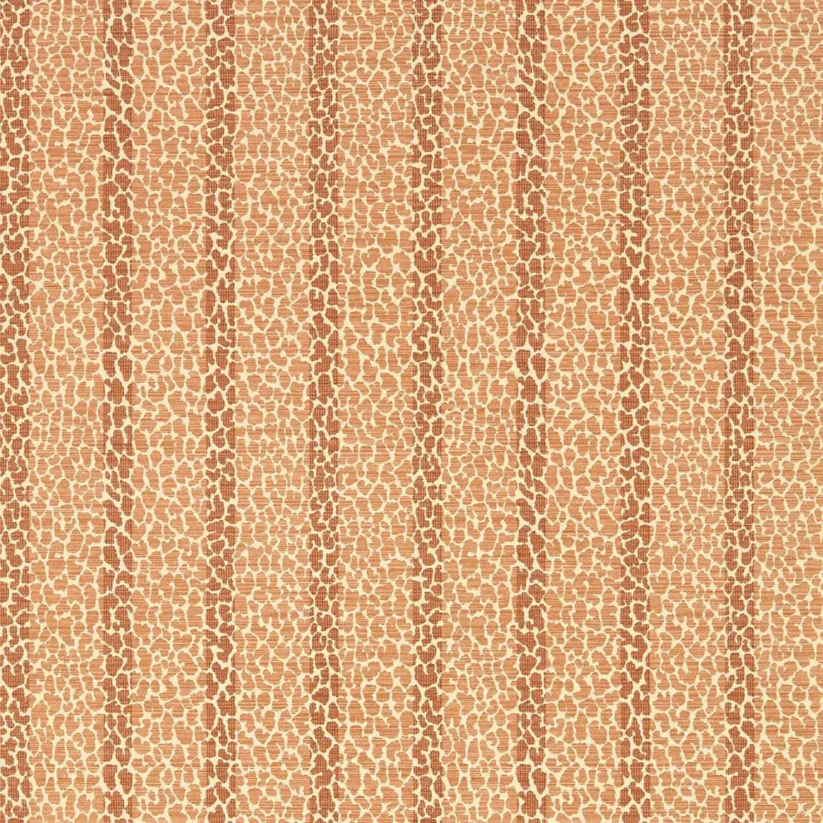 Lacuna Stripe Wallcovering - Paprika by orange striped wallpaper from harlequin
