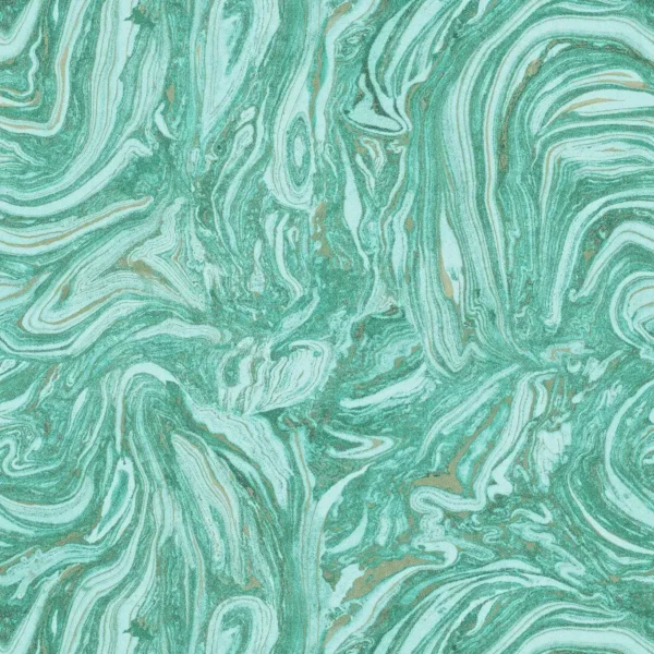 Makrana Wallcovering - Emerald by green contemporary wallpaper from harlequin